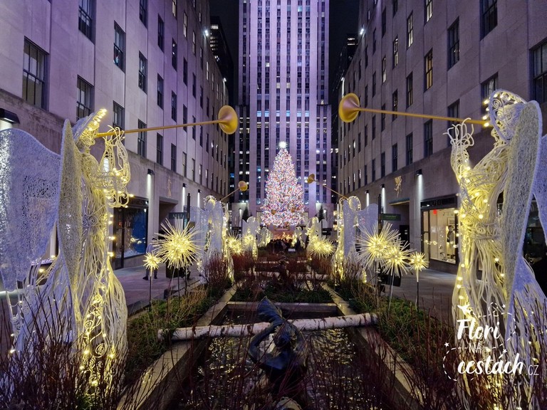 New York, Christmas, Rockefeller center