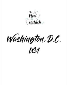 Washington e-book, průvodce, itinerář by florinacestach.cz