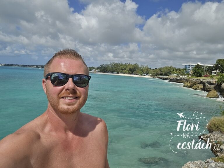 Poslední pohled na Miami Beach v Oistins před cestou na letiště.