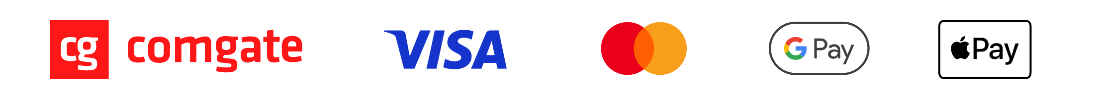Comgate, Visa, Mastercard, Apple Pay, Google Pay
