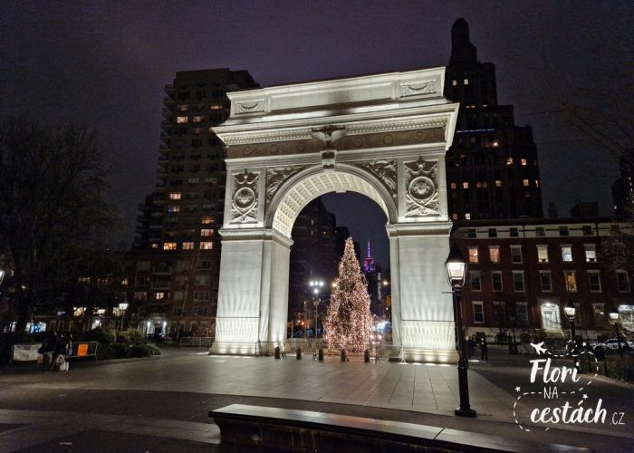 Vánoce v New Yorku, Washington Square Park, Christmas, New York