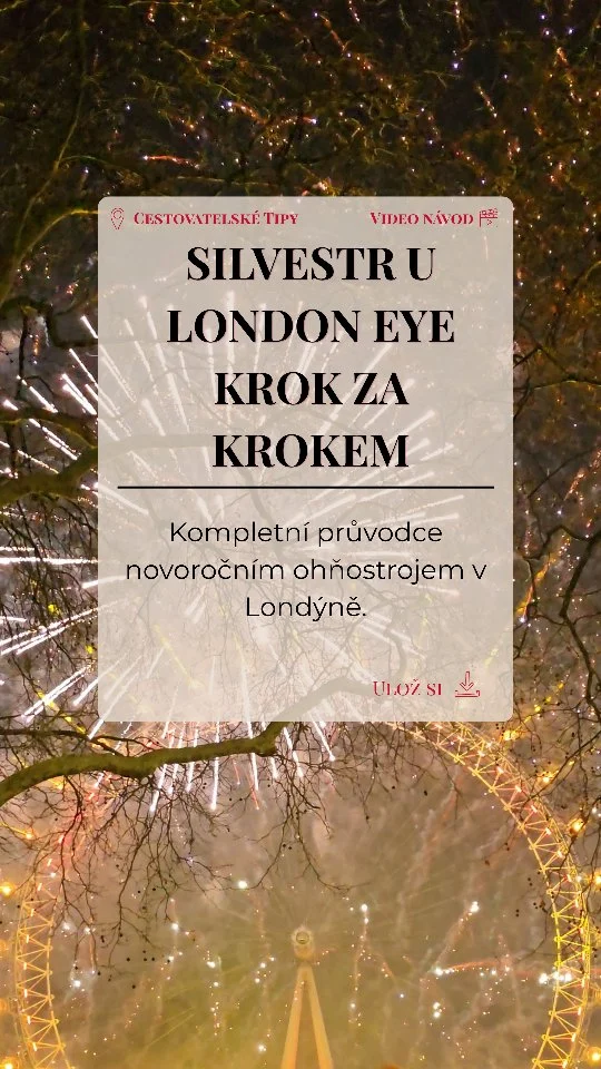 Chceš zažít novoroční ohňostroj u London Eye na vlastní kůži a bez stresu?

Vše o lístcích, bezpečnostních zónách i nejlepším ubytování najdeš v podrobném článku na 👉 https://florinacestach.cz/silvestr-v-londyne-ohnostroj/

#london #newyearsevelondon #londoneye #fireworks #traveltips